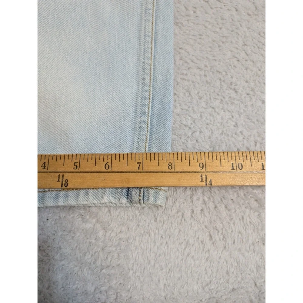 Vintage Levis 550 Jeans Light Blue‎ Acid Wash Custom Pockets '02 33x34 Relaxed